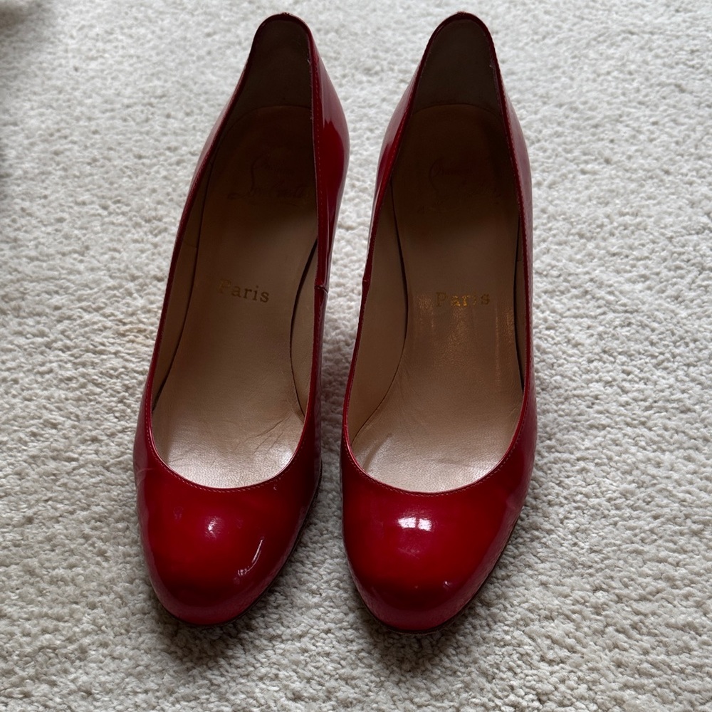 Christian Louboutin Red Patent Leather Heels